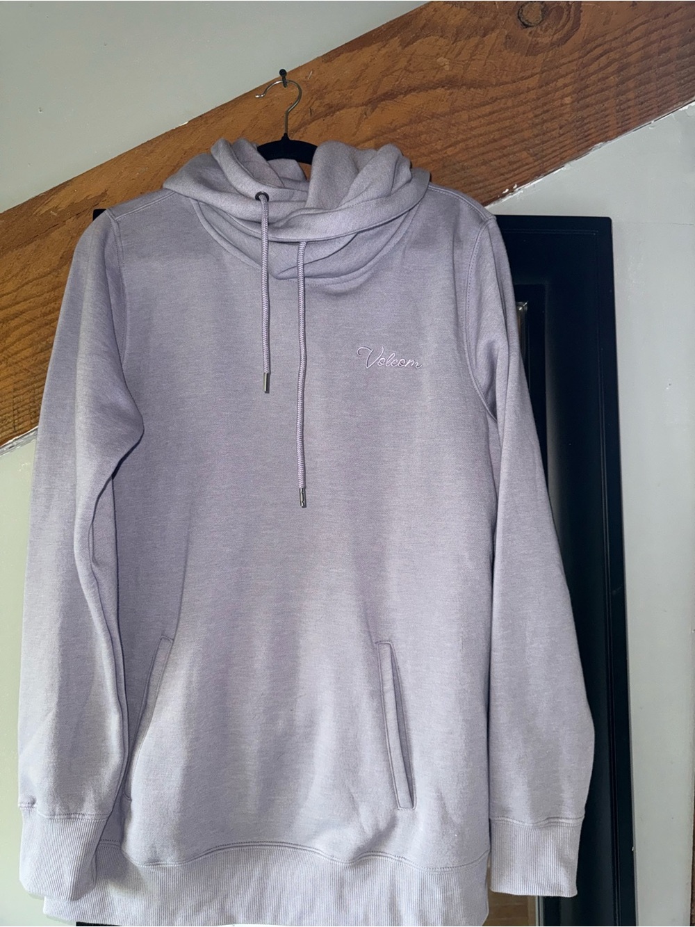 Volcom Lavender Cowl-Neck Pullover Sweater
